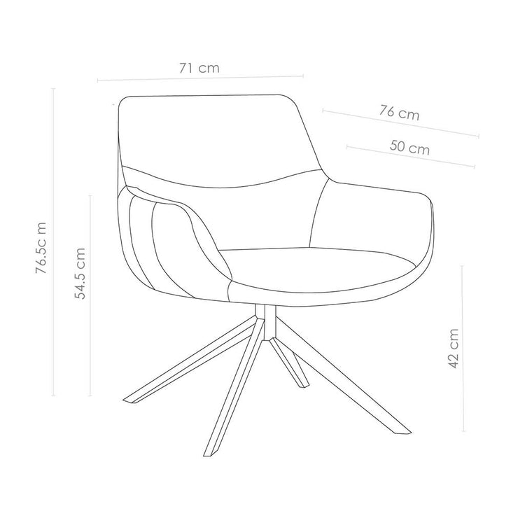Ferrara chair technical features