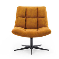 Square accent chair side