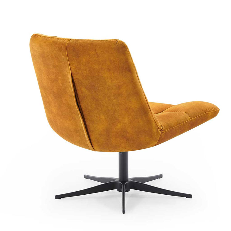 Square accent chair detail