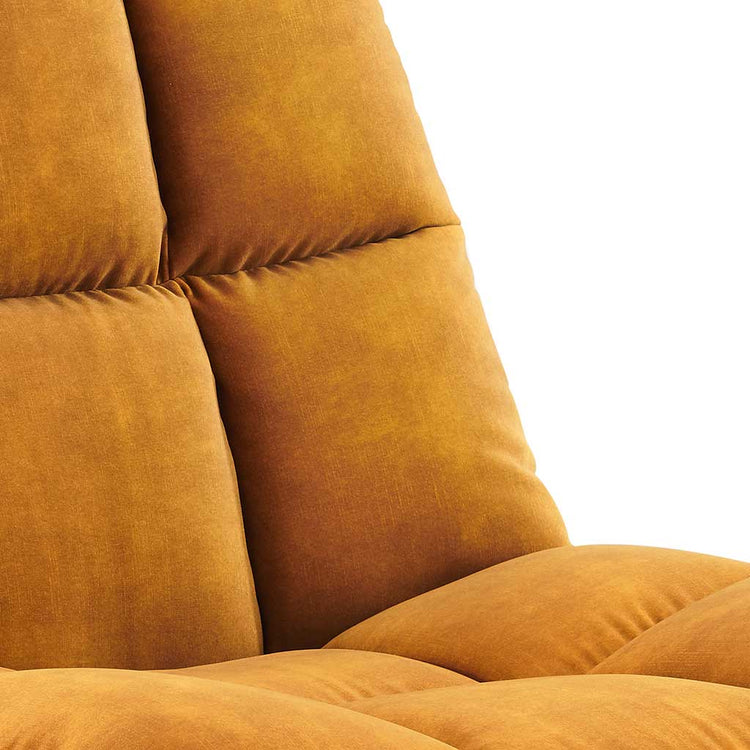 Square accent chair styled