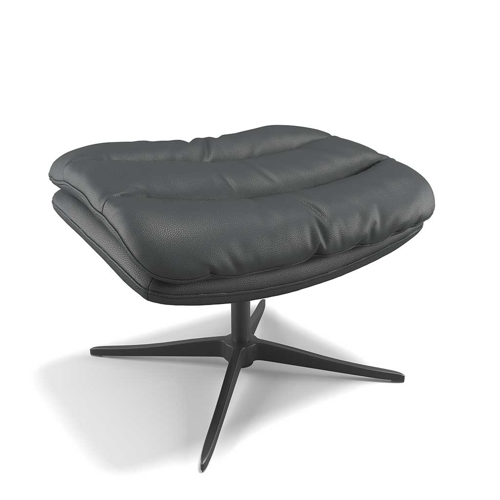 Embrace footstool B500 Black leather