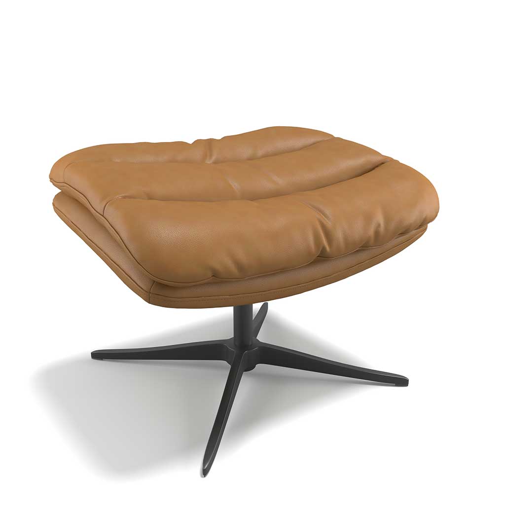 Embrace footstool B501 Cognac leather