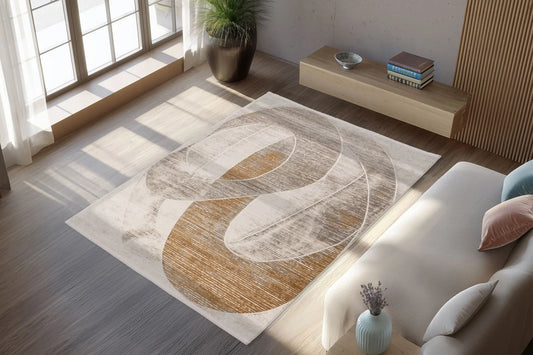 Low-Pile Rug - Valday Gold Organic