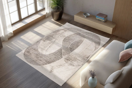 Low-Pile Rug - Valday Silver Organic