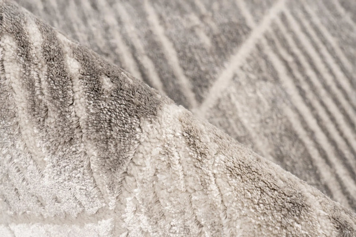Low-Pile Rug - Valday Silver Organic