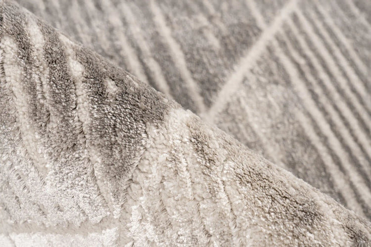 Low-Pile Rug - Valday Silver Organic