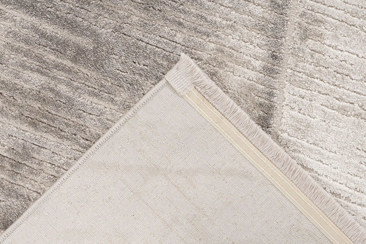 Low-Pile Rug - Valday Silver Organic