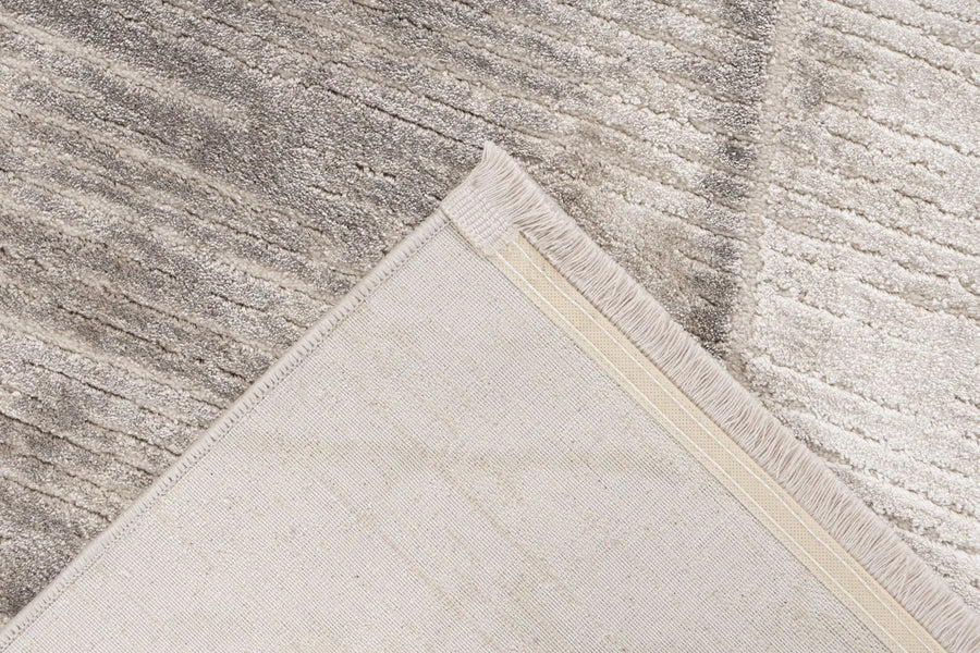 Low-Pile Rug - Valday Silver Organic