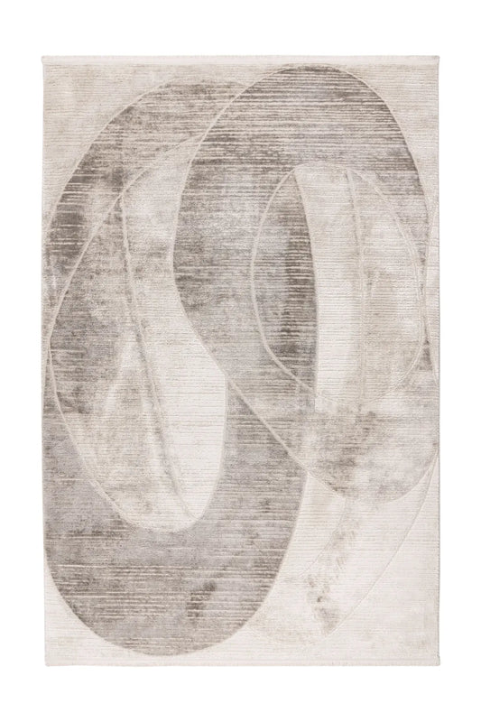 Low-Pile Rug - Valday Silver Organic