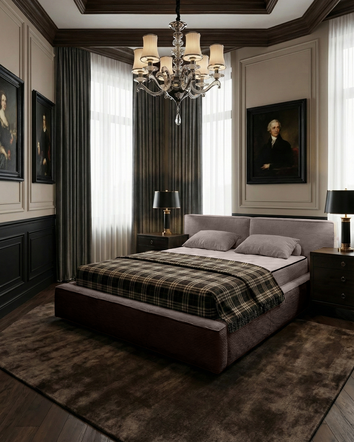 Bed Emira - Mocca | Slatted Base & Matress