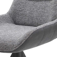 Ferrara bar stool anthracite Bull and grey Sneak angle view