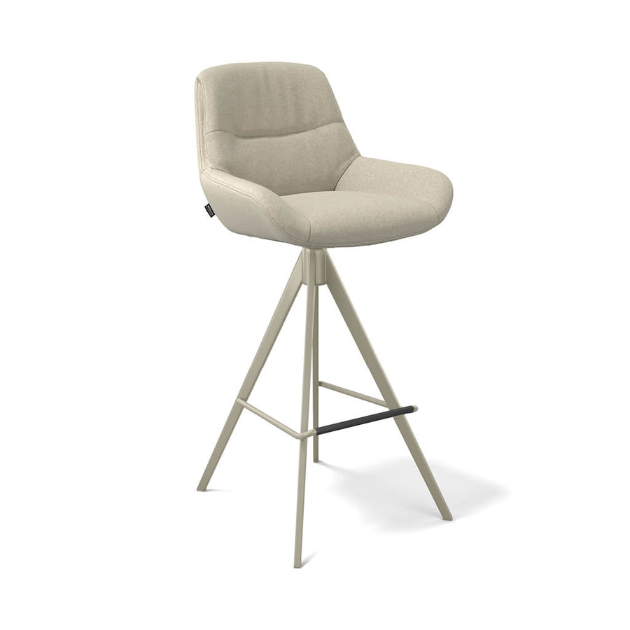 Flavia bar stool beige Guard 05 side view