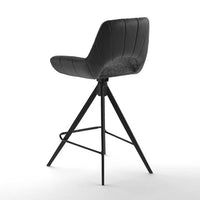 Matera bar stool anthracite Bull and grey Sneak detail