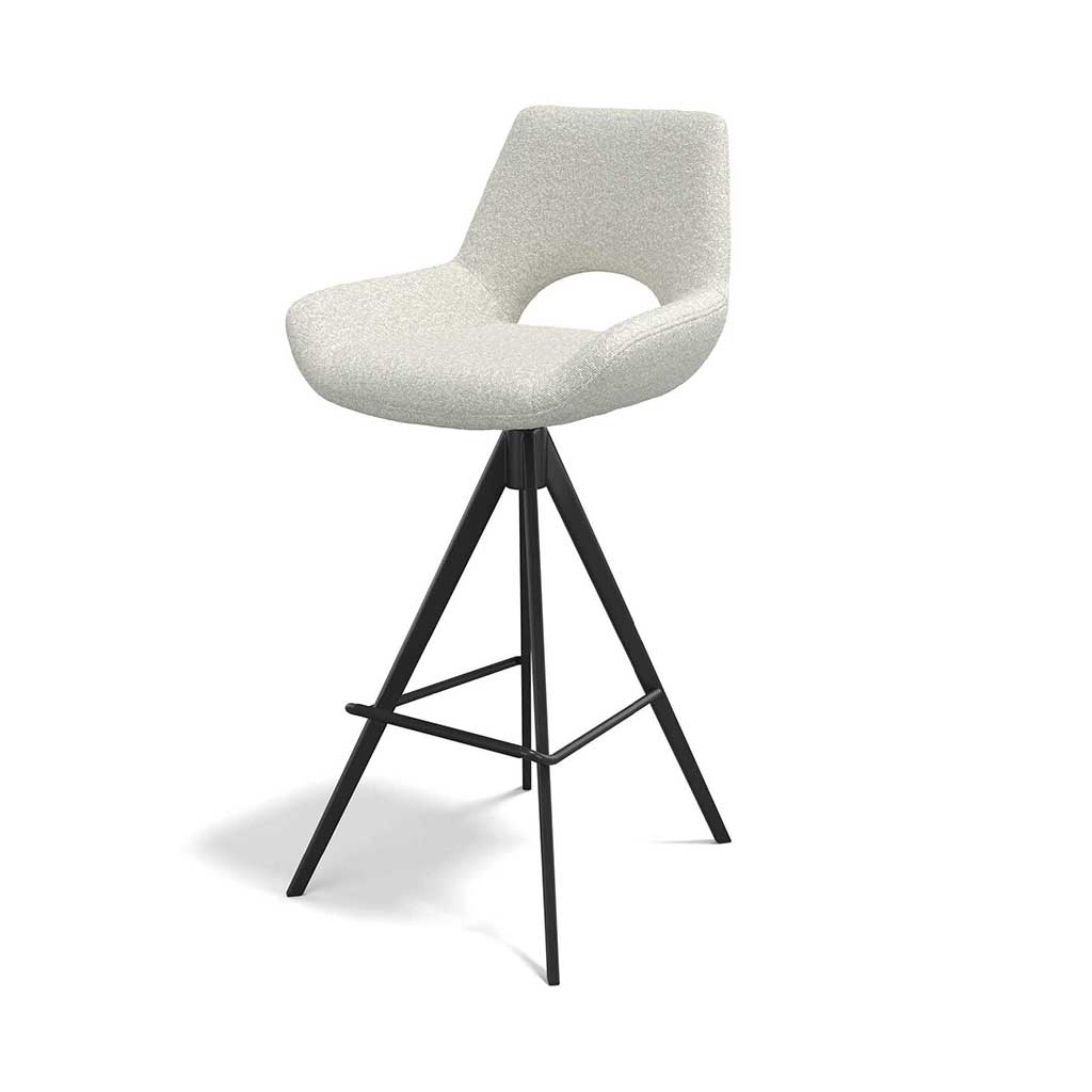 Messina bar stool pearl Ascot detail