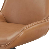 Padua bar stool cognac leather angle view