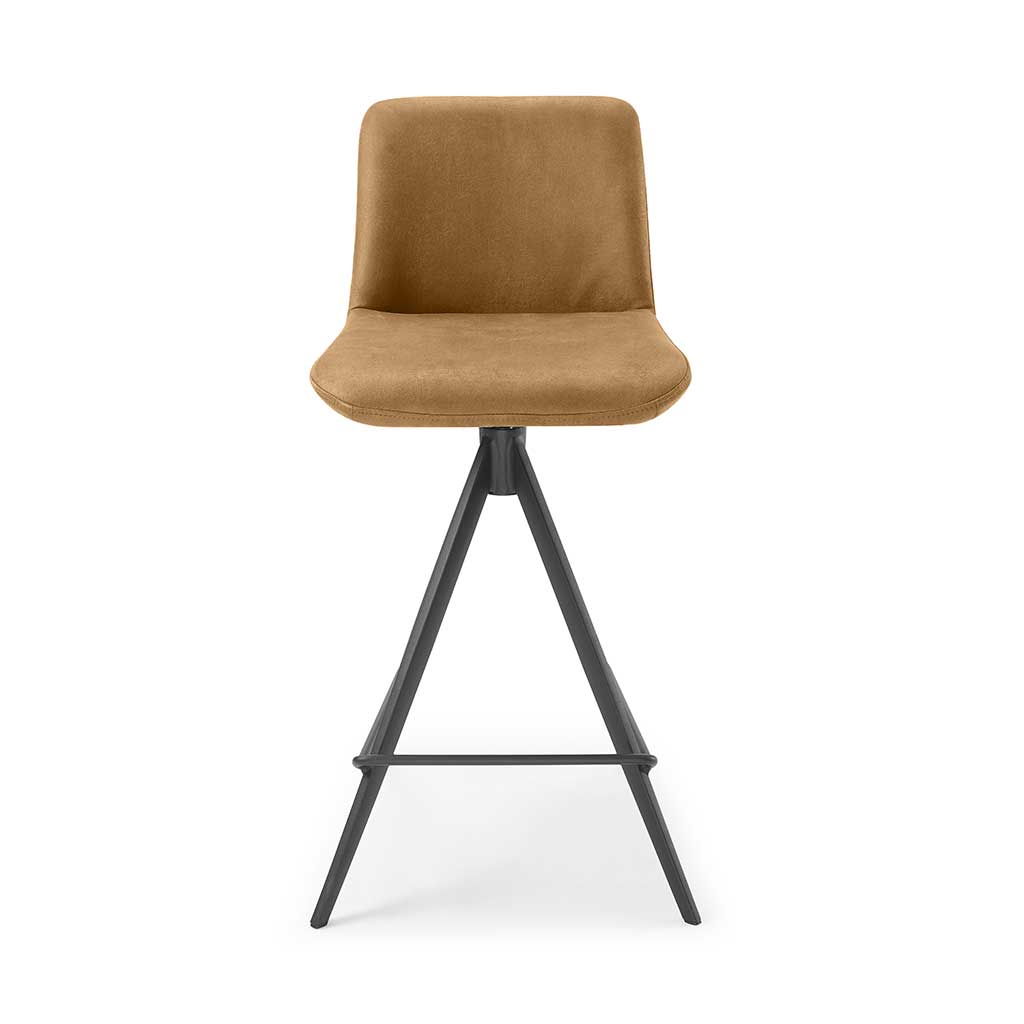 Universal bar stool caramel Bull side view