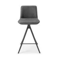 Universal bar stool anthracite Bull side view