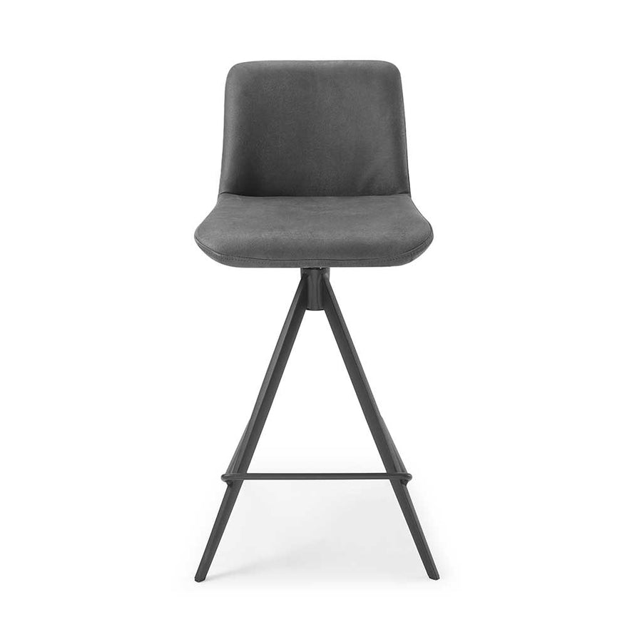 Universal bar stool anthracite Bull side view