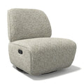 Pebble Accent Chair - Be Fine 120 Light Grey - Black Swivel Base