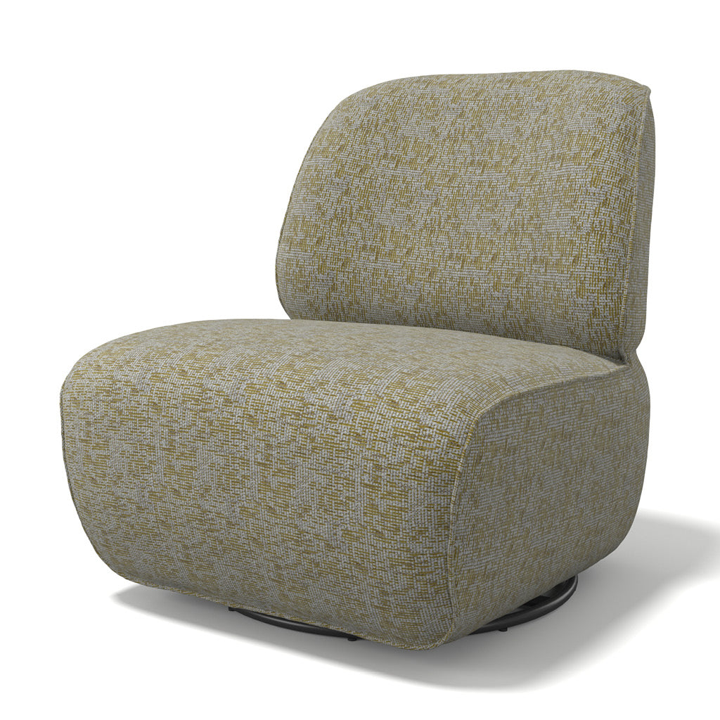 Pebble accent chair reclined