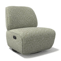 Pebble Accent Chair - Be Fine 429 Green - Black Swivel Base