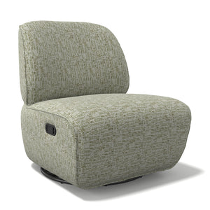 Accent Chair Pebble - Be Fine 429 Green - Black Swivel Base
