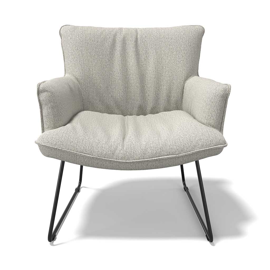 Slide accent chair side