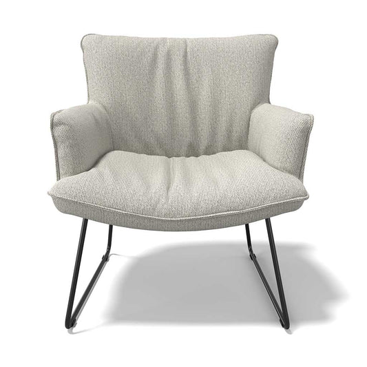 Slide accent chair side