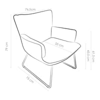 Slide Accent Chair - Sneak 01 Natural