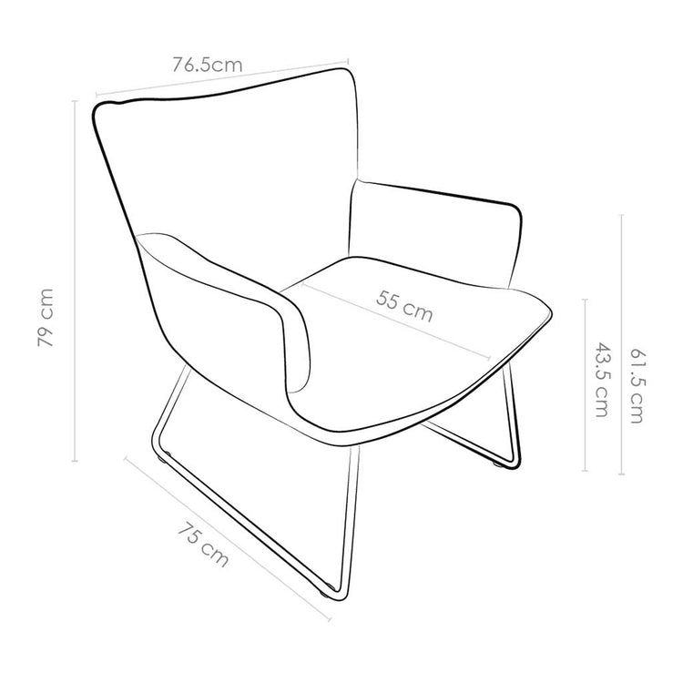 Silla Decorativa Slide - Sneak 01 Natural