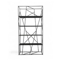 Bookshelf 2105 black metal wall unit