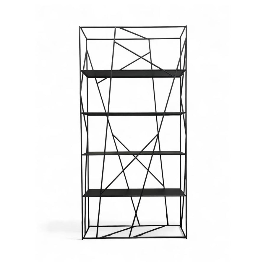 Bookshelf 2105 black metal wall unit