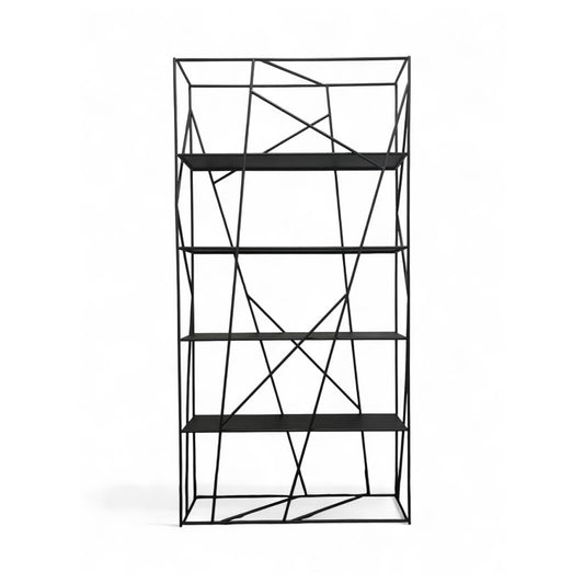 Bookshelf 2105 black metal wall unit