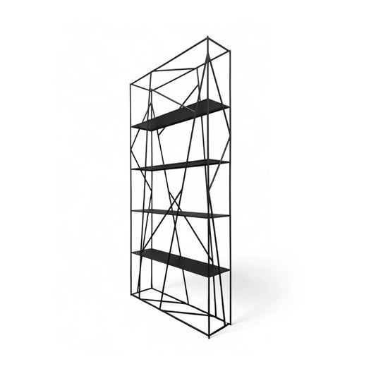 Bookshelf 2105 black metal