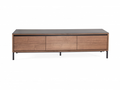TV Unit Lima - Noyer/Noir Céramique