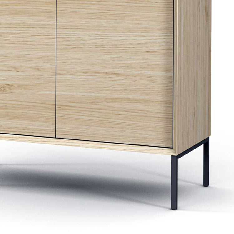Lima bar cabinet white wash oak