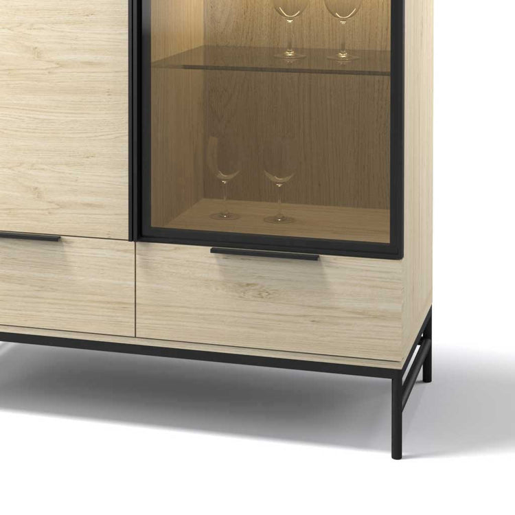 Manilla bar cabinet white wash oak
