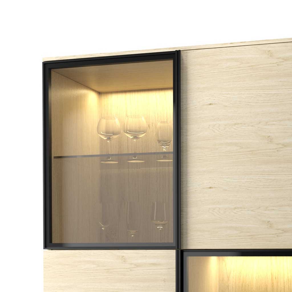 Manilla bar cabinet detail