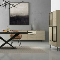 Manilla bar cabinet open