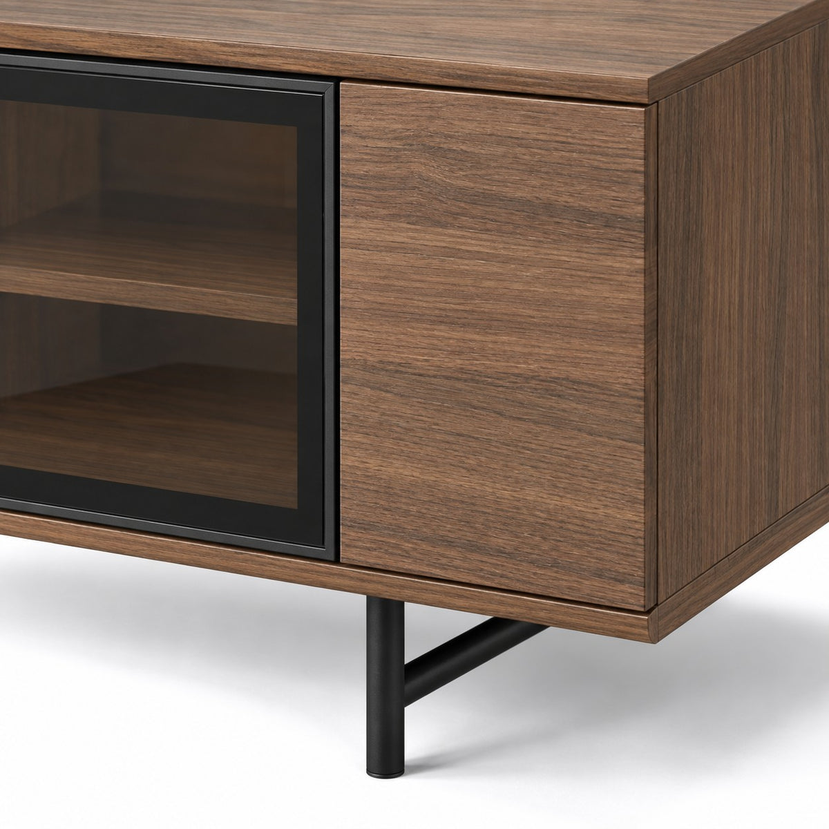TV Stand Manilla - LED - Walnut Veneer - 180 cm - detail