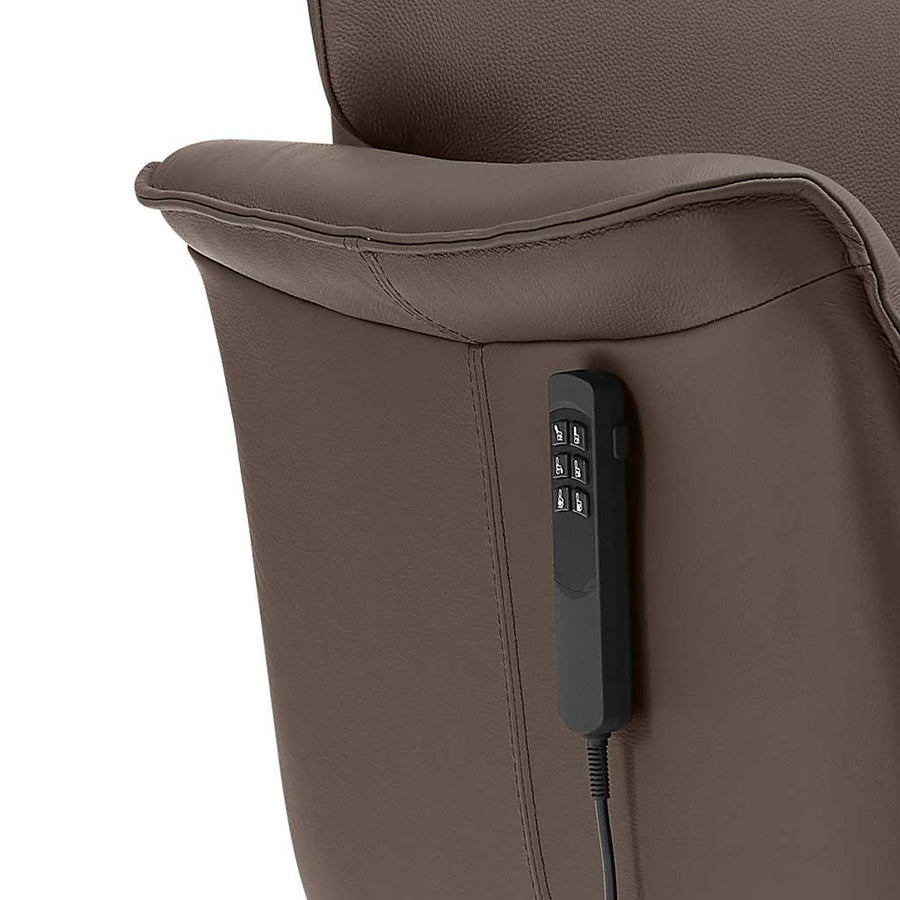 Adonis Recliner - Lift Function - Dark Taupe B901 Leather (incl. Battery)
