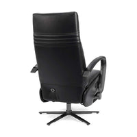 Artemis 4-motor recliner black leather reclined