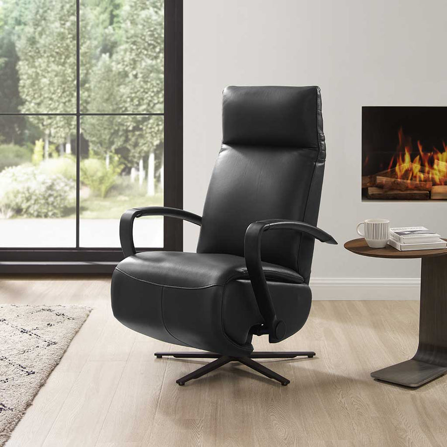 Artemis Recliner - 4-Motor - Black B500 Leather (incl. Battery)