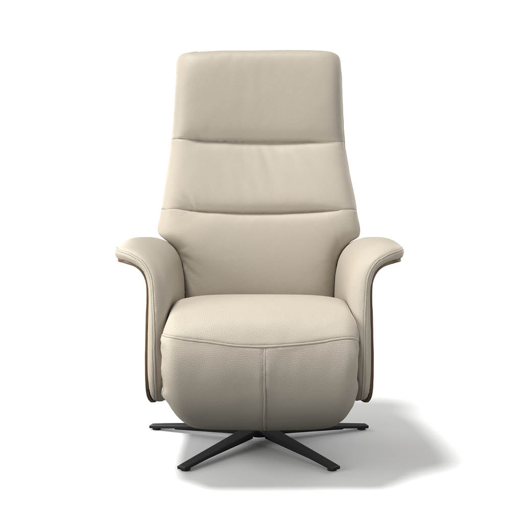 Atlas recliner B971 leather walnut base