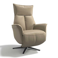 Calpe large 4-motor recliner in truffle B968 leather