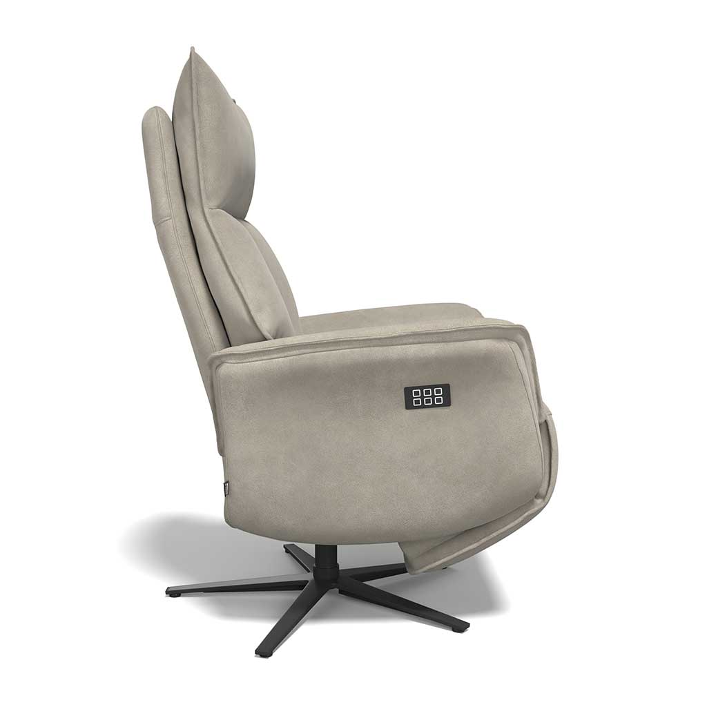 Calpe large recliner clay Bull reclined
