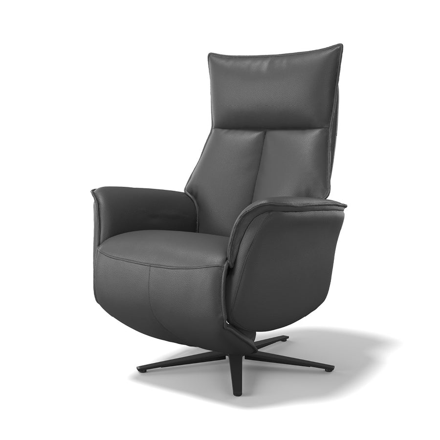 Calpe large lift recliner black leather base