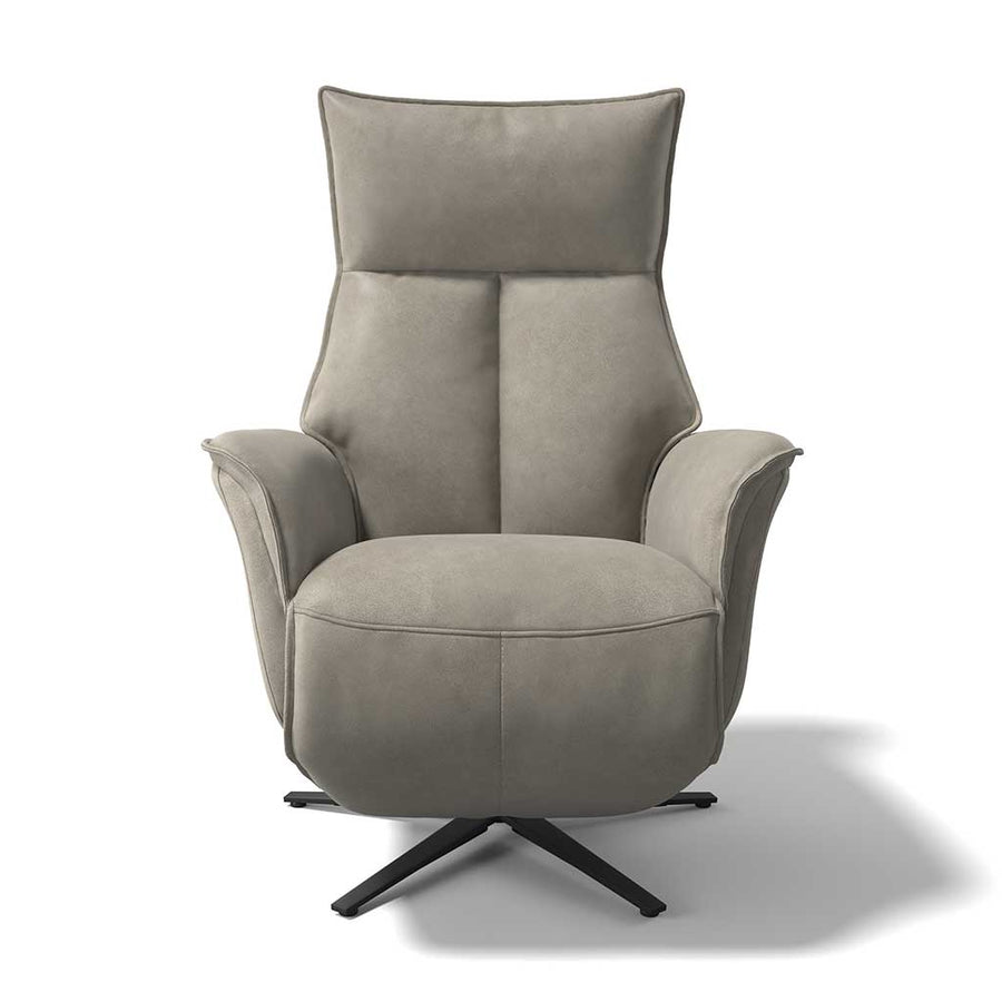 Calpe medium lift recliner clay Bull side view