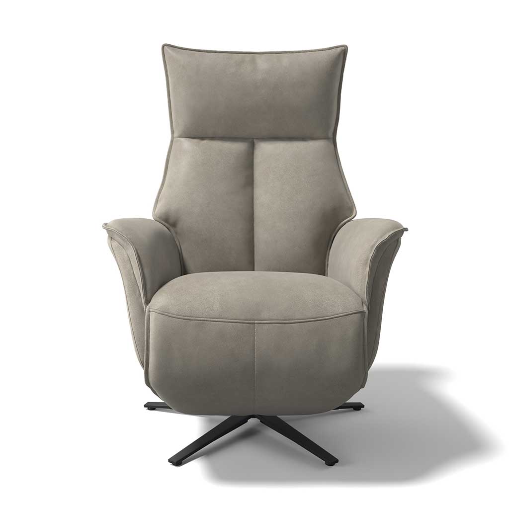 Calpe small lift recliner clay Bull side view