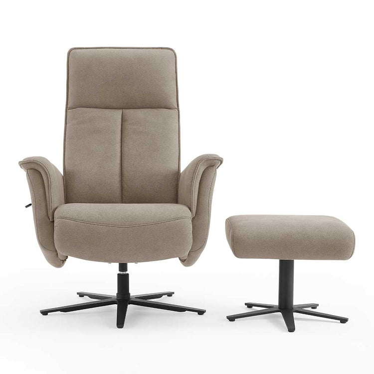 Luciano recliner with footstool